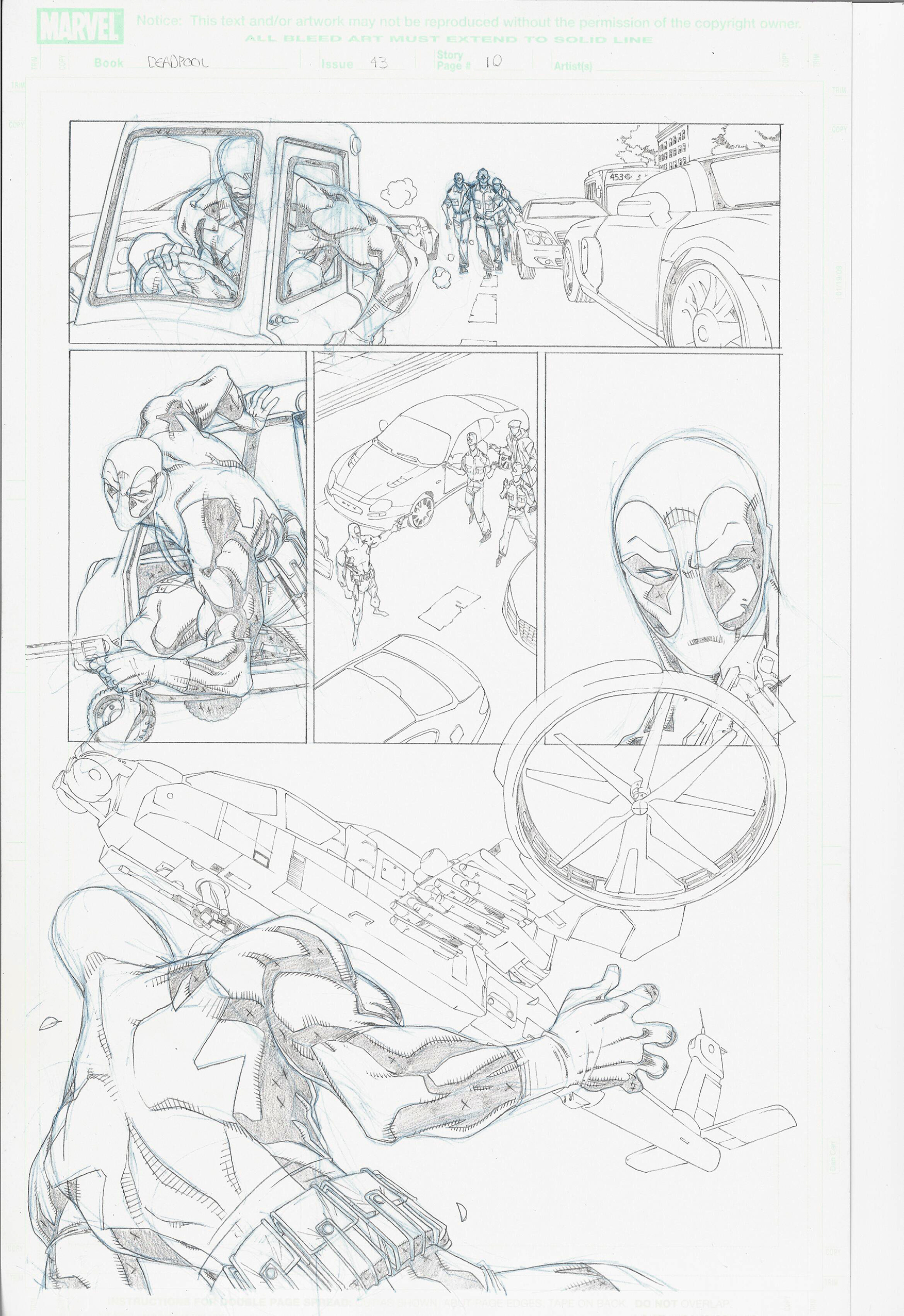Deadpool #43, Page 10 – Original Art
