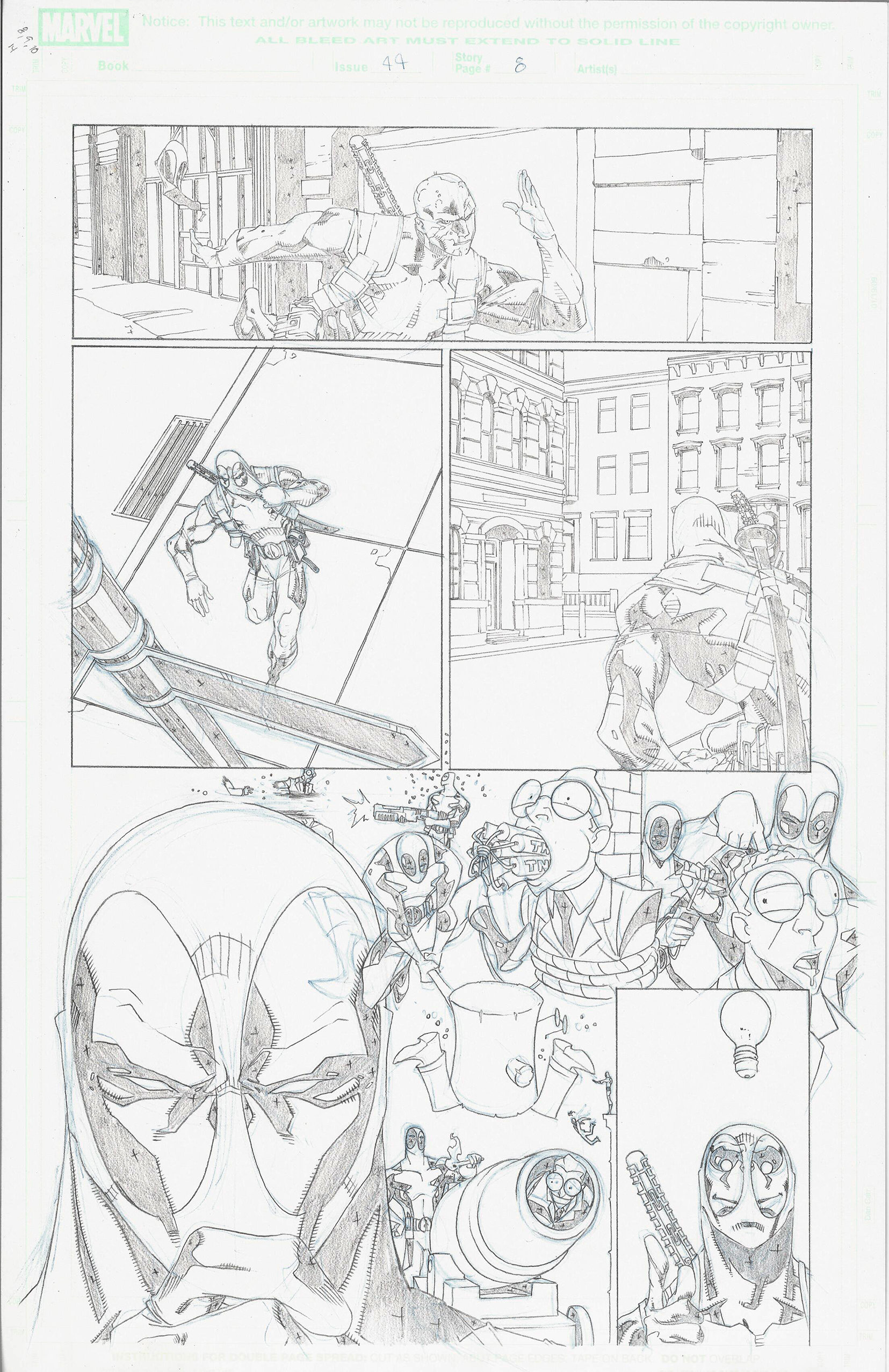 Deadpool #44, Page 8 – Original Art