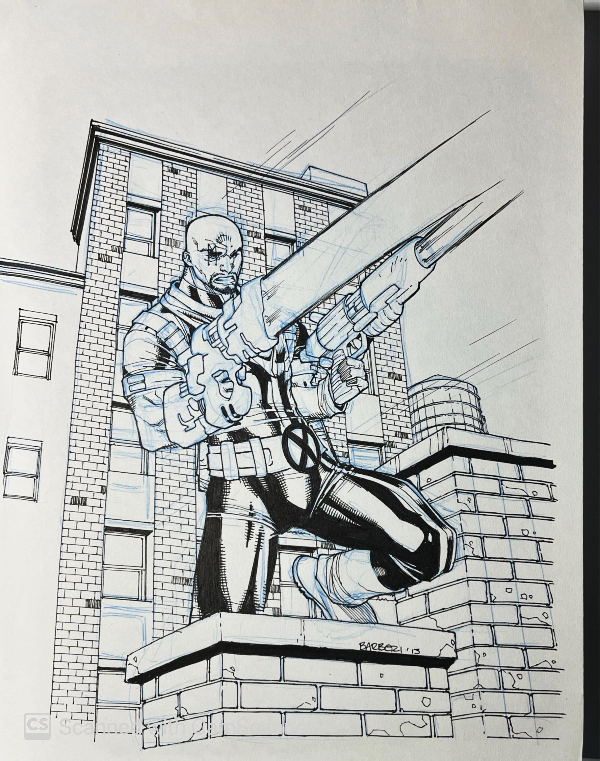 Bishop (Gun) – 2013 Marvel Card Art
